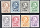 1146.AUSTRIA,1874-1876 TELEGRAPH # 9-16 VARIOUS PERF. MNH(THEY LOOK REGUMMED) 60 KR.LIGHT WRINKLES AT UPPER SIDE. - Telégrafo