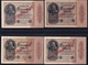 4x 1 Mrd. Mark Auf 1.000 Mark 15.12.1922 - Reichsdruck + 3  Verschiedene FZ (DEU-126) - 1 Milliarde Mark