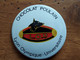 CHOCOLAT POULAIN Badge Tôle Sérigraphiée LYON OLYMPIQUE UNIVERSITAIRE L.O.U. - Cioccolato