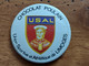 CHOCOLAT POULAIN Badge Tôle Sérigraphiée UNION SPORTIVE ET ATHLETIQUE DE LIMOGES USAL - Chocolat