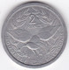 Nouvelle-Calédonie – Union Française. 2 Francs 1949. Aluminium - New Caledonia