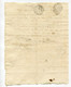 Lot De 2 Documents 1797 "Autorisation D'achat De Blé à Toulouse - 1er Ventose An 5" Cachet De La Ville D'Agde - ... - 1799
