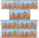 India 2010 RATH YATRA PURI MS, "7 DIFFERENT TYPE MS" Rs.5.00 MS MNH - Autres & Non Classés
