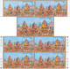 India 2010 RATH YATRA PURI MS, "7 DIFFERENT TYPE MS" Rs.5.00 MS MNH - Variétés Et Curiosités