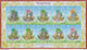 Bhutan 2021 21 Tara-Rayon Silk Stamp 21 Goddess Tara Buddhism Stamps Unique Unusual Minisheets MNH - Hinduism