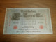 Reichsbanknote 1000 Mark 1910 , Rot Gestempelt , Ein Tausend Mark !!! - 1.000 Mark