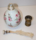 Delcampe - *JOLIE LAMPE BERGER PORCELAINE CAMILLE THARAUD FLEURS BOUQUETS ROSES XXe E - Limoges (FRA)