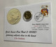 (1 M 1) Australia 2022 Letter C $ 1.00 Coin (Aussie) + Alphabet Letter C (2016) - Cover With Stamp & Coin - Dollar