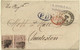 1874 SPAIN LETTER FROM BARCELONA TO CHARLESTON (ED.136) - Storia Postale