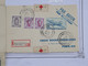 BH10 FRANCE USA BELG.  BELLE LETTRE COMPOSEE RRR  1947  CROIX ROUGE +PAR AVION +++AFFRANCH. PLAISANT - Cruz Roja