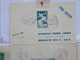 BH10 FRANCE USA BELG.  BELLE LETTRE COMPOSEE RRR  1947  CROIX ROUGE +PAR AVION +++AFFRANCH. PLAISANT - Red Cross