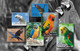 India 2016 Exotic Birds 6v Complete Set MNH Macaw Parrot Amazon Crested, As Per Scan - Cuculi, Turaco