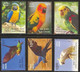 India 2016 Exotic Birds 6v Complete Set MNH Macaw Parrot Amazon Crested, As Per Scan - Coucous, Touracos