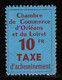 TIMBRES DE GREVE N° 2 10 F. ROUGE-BRUN SUR BLEU NEUF ** SIGNE BRUN TTB COTE 250 € - Stamps