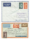 GRAND-LIBAN -  2  Courriers - PREMIER VOL AERO-POSTAL Damas-Marseilla Via Tunis 24/12/38 Et Liban Pour Natal Du 19/6/36 - Lettres & Documents