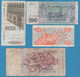 LOT BILLETS 4 BANKNOTES:  UKRAINA - YUGOSLAVIA - RUSSIA - ITALIA - Mezclas - Billetes