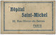 75 / PARIS / HOPITAL SAINT MICHEL / 33 RUE DE SERRES/ RARE CARNET COMPLET  12 CARTES / TOUTES SCANNEES - Santé, Hôpitaux