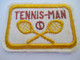 Sport / Ecusson Ancien  /TENNIS-MAN / Avec 2 Raquettes Croisées/ Vers 1960 -1970       ET352 - Ecussons Tissu