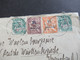 1923 Kolonie Marokko MiF 4 Marken Mit Aufdruck Protectorat Francais Stempel Fedhala Maroc Nach Stuttgart - Lettres & Documents