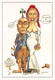 Illustrateur MUSTACCHI E. Humour - François MITTERAND Et Marianne Seins Nus Humoristique  ♥♥♥ - Satirische