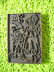 PLAQUE BRONZE MATRICE PLAQUE IMPRIMERIE  JAC  LINE  Petite Fille Petit Garçon Pour Livres D'enfant Dessin - Cachets