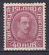 ISLANDE - 1931 CENTRE REFAIT - YVERT N° 150 * MH - COTE = 185 EUR - Ungebraucht