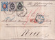 RUSSIE - 1869 - SUPERBE ET RARE LETTRE AFFR. TRICOLORE De TAGANROG => NICE - ENTREE PAR LA PRUSSE - Lettres & Documents