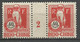 INDOCHINE TAXE N° 42 Gom Coloniale Millésime 2 NEUF**  SANS CHARNIERE  / MNH - Strafport