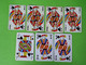 Lot 7 Cartes à Jouer - VALET De PIQUE - Dos Bleu,Rouge - Pub L'UNION Reims, ABOISIF, GPA, M&M, ROCHEX - Vers 1990/2000 - 32 Cartes