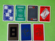 Lot 7 Cartes à Jouer - DAME De CARREAU - Dos Bleu,Rouge - Pub L'UNION Reims, ABOISIF, GPA, M&M, ROCHEX - Vers 1990/2000 - 32 Kaarten