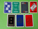 Lot 7 Cartes à Jouer - DAME De PIQUE - Dos Bleu,Rouge - Pub L'UNION Reims, ABOISIF, GPA, M&M, ROCHEX - Vers 1990/2000 - 32 Cartes