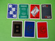 Lot 7 Cartes à Jouer - AS De TRÈFLE - Dos Bleu,Rouge - Pub L'UNION Reims, ABOISIF, GPA, M&M, ROCHEX - Vers 1990/2000 - 32 Kaarten