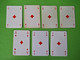 Lot 7 Cartes à Jouer - AS De CARREAU - Dos Bleu,Rouge - Pub L'UNION Reims, ABOISIF, GPA, M&M, ROCHEX - Vers 1990/2000 - 32 Cartas