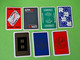 Lot 7 Cartes à Jouer - AS De CARREAU - Dos Bleu,Rouge - Pub L'UNION Reims, ABOISIF, GPA, M&M, ROCHEX - Vers 1990/2000 - 32 Cards