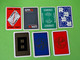 Lot 7 Cartes à Jouer - AS De CARREAU - Dos Bleu,Rouge - Pub L'UNION Reims, ABOISIF, GPA, M&M, ROCHEX - Vers 1990/2000 - 32 Carte