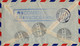 1955 COLOMBIA , SOBRE CERTIFICADO , CORREO AÉREO , BARRANQUILLA - HOLZMINDEN , TRANSATLANTIC AIR MAIL , TAQUILLA Nº 5 - Colombie