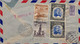 1955 COLOMBIA , SOBRE CERTIFICADO , CORREO AÉREO , BARRANQUILLA - HOLZMINDEN , TRANSATLANTIC AIR MAIL , TAQUILLA Nº 6 - Colombia