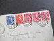 Frankreich 1940 Dreifarbenfrankatur Freimarken Merkurkopf MiF Mit 5 Marken Auslandsbrief In Die Schweiz - Briefe U. Dokumente