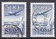 FI332 – FINLAND – AIRMAIL – 1950-58 - USED ISSUES – Y&T # 3/4 - CV 15,30 € - Oblitérés