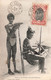 Nouvelles Hebrides Timbre Poste Locale 1903 Sur CPA Indigenes De Santo Edition Raché - Vanuatu - Other