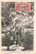 Nouvelles Hebrides Timbre Poste Locale 1903 Rouge - Sur CPA Canaque De Tana - Edition Raché - Vanuatu - Andere & Zonder Classificatie
