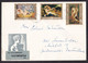 Hungary: Cover To Germany, 1970s, 3 Stamps, Art, Painting, Naked Lady, Nude Female, Rare Real Use (minor Damage) - Storia Postale