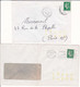 Lot De 4 Lettres 1972-1973 Avec Marques D'indexation De Tri Jaune 93 BOBIGNY LES PAVILLONS SOUS BOIS PANTIN Sur Cheffer - Covers & Documents