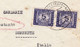 Lettre 1957 Alger Gare Algérie Poste Restante Sorrento Italie Poste Italiane Segnatasse Telegrapho Gardarin - Briefe U. Dokumente