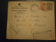 ROUMANIE ROMANIA LETTRE COURRIER ENVELOPPE CENSURE CONTROLE MINISTERUL AGRICULTURI LABORATUL CHIMICO OENOLOGIC BUCAREST - World War 1 Letters