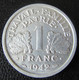 France - Monnaie 1 Franc Bazor 1942 (lourde) - SPL / FDC - 1 Franc