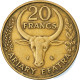 Monnaie, Madagascar, 20 Francs, 4 Ariary, 1971, Paris, TTB, Aluminum-Bronze - Madagaskar