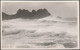 Rough Seas, Land's End, Cornwall, C.1950 - First & Last House RP Postcard - Land's End