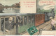 (XX) Carte Montage Gare Train Locomotive Voyageuse Voyageur. Un Bonjour De L'ISLE-ADAM 95 En 1909 - L'Isle Adam