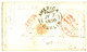 IRELAND : 1856 Rare Cachet AMERICA/ PAID / DUBLIN (See ROBERSTON Book Page E.72) On Envelope With Full Text Datelined "P - Unclassified